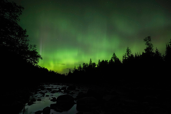 Aurora Over Superior National Forest