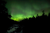 Aurora over Superior National Forest